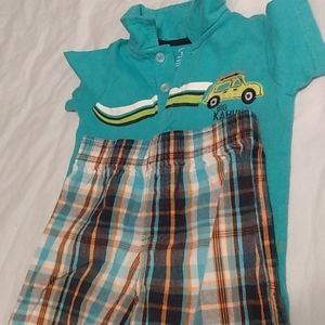 Boys plain shorts with t-shirts